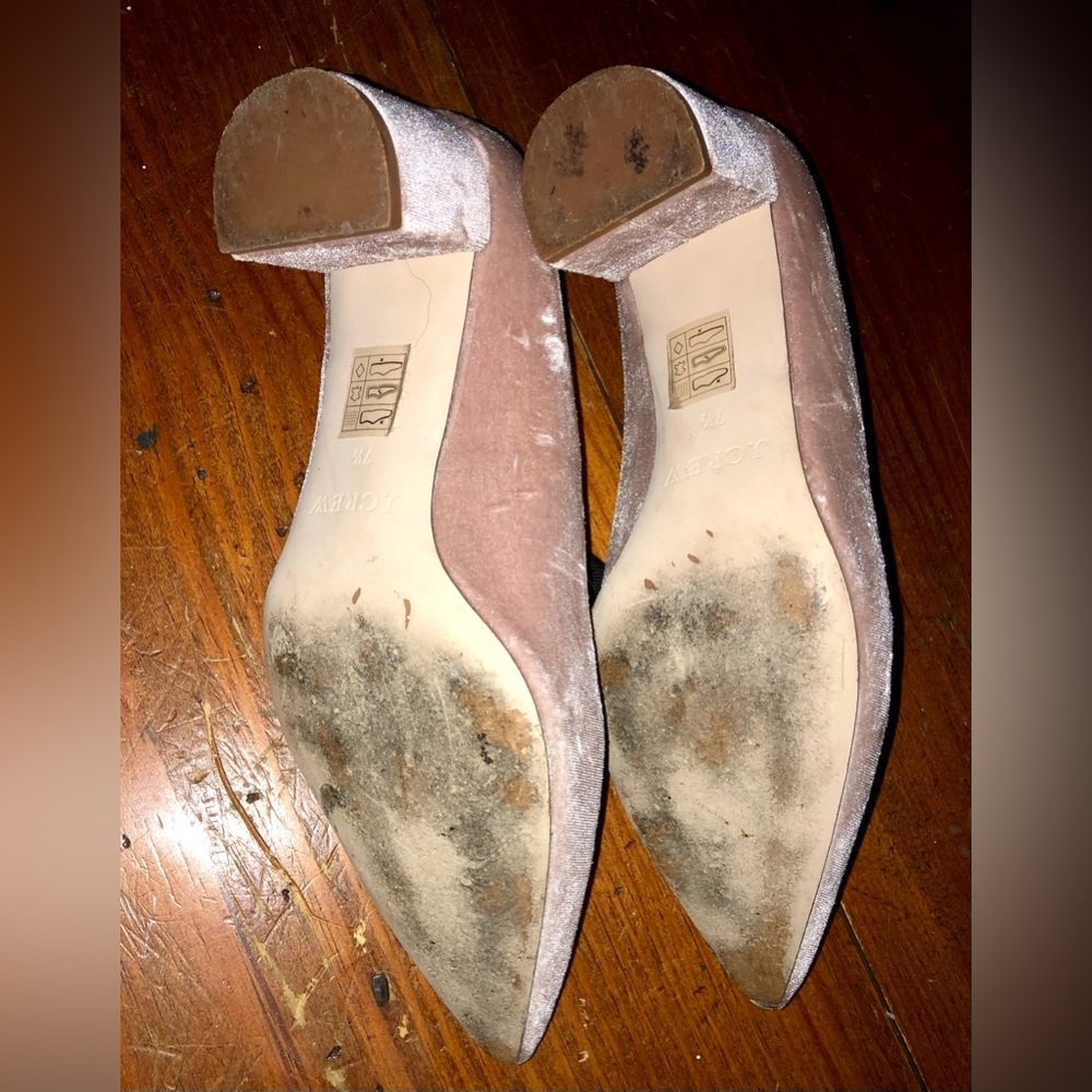 JCREW VELVET HEELS w Bow - Picture 10 of 10